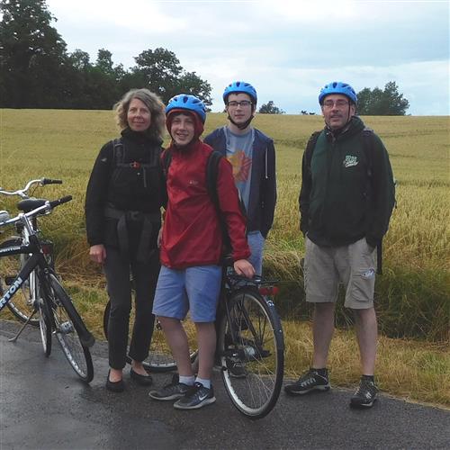 Mr. Young & Family Biking in Denmark 